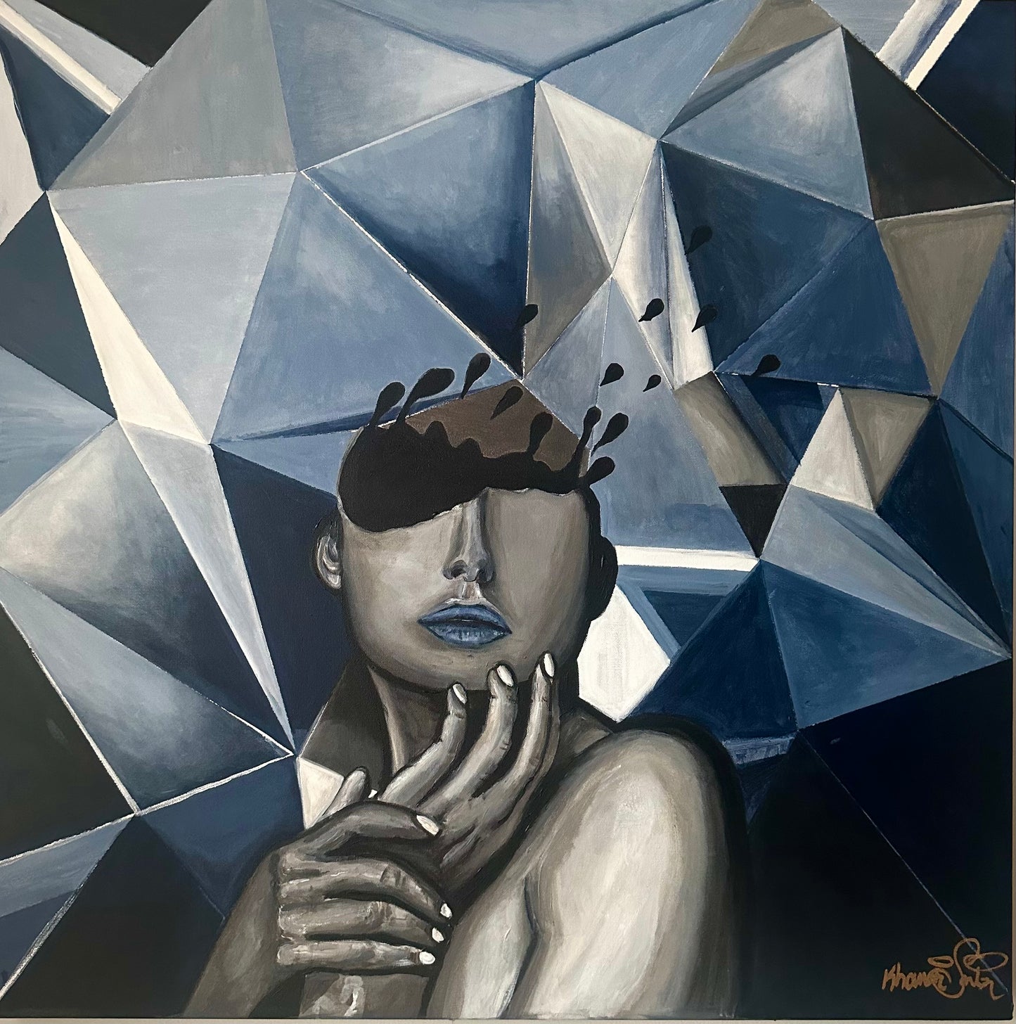 “FRAGMENTED REFLECTION” ORIGINAL PAINTING