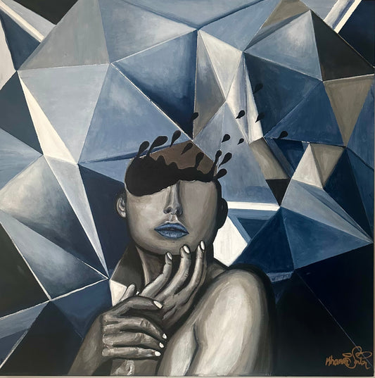 “FRAGMENTED REFLECTION” ORIGINAL PAINTING